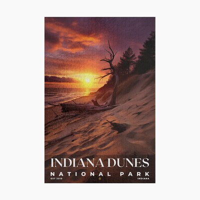 Indiana Dunes National Park Jigsaw Puzzle, Family Game, Holiday Gift | S10 - image1